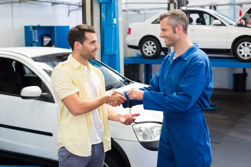 Torrance mechanic with customer